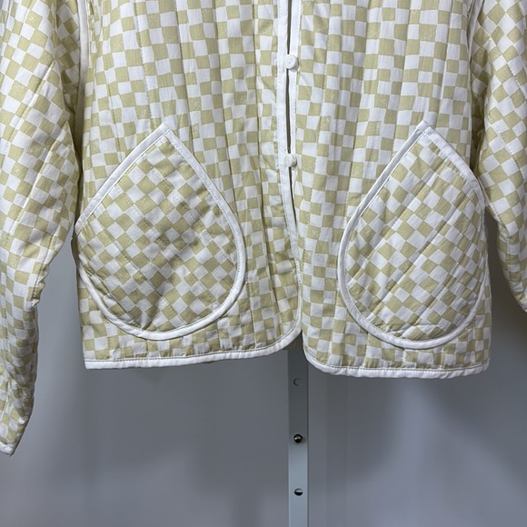 UNIVERSAL THREAD - TARGET Women’s Quilted Checked Button Up Jacket Size Medium - Picture 6 of 12